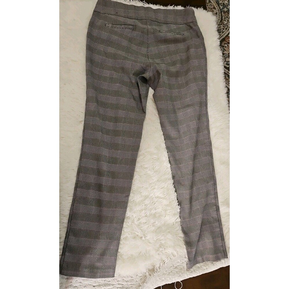 Soho Apparel Tapered Ankle Length Dress Pants Women's Size M - Houndstooth Plaid - Picture 11 of 11